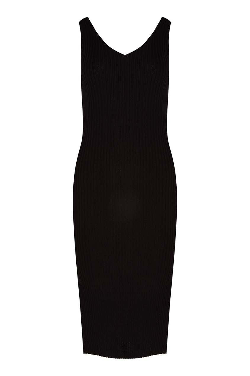фото Черное облегающее платье mo&co