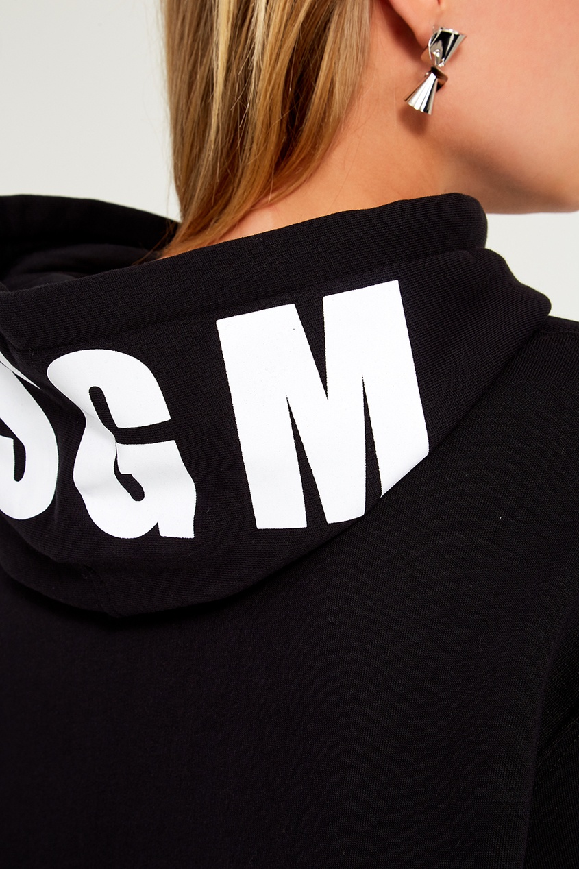 фото Худи черного цвета msgm