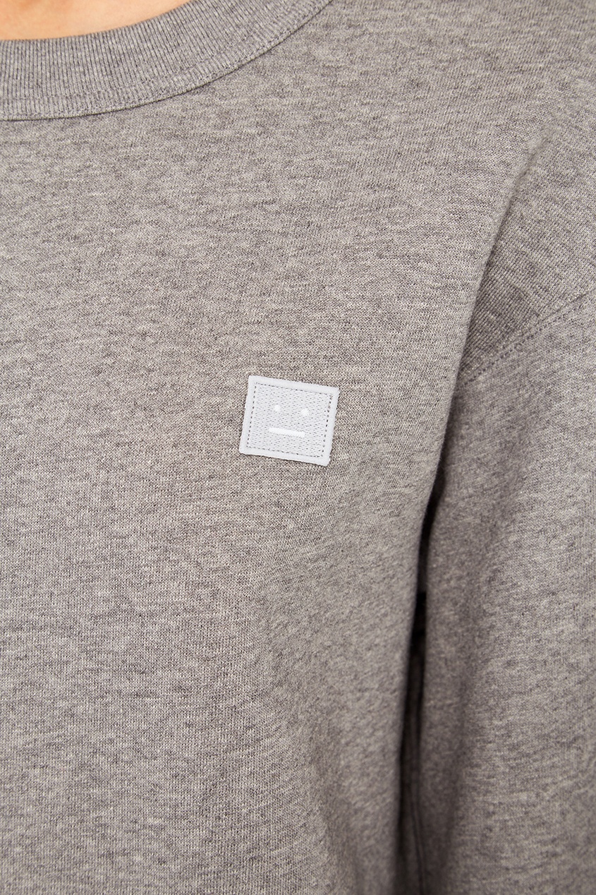 

Серый свитшот из хлопка