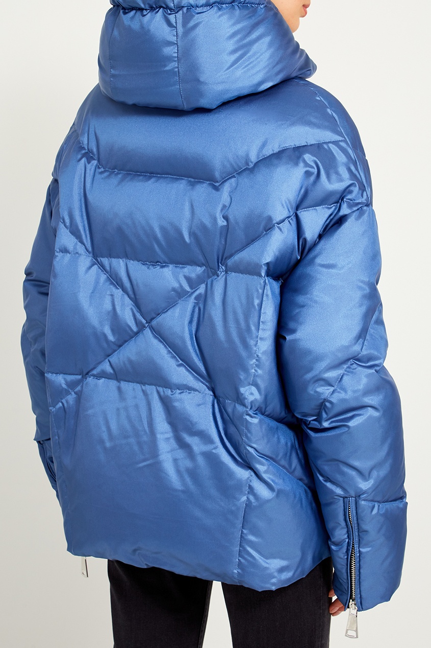 фото Голубая зимняя куртка khrisjoy