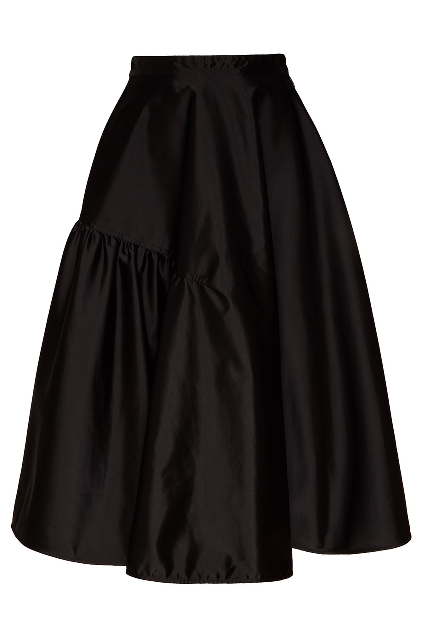 фото Черная юбка с драпировкой no.21