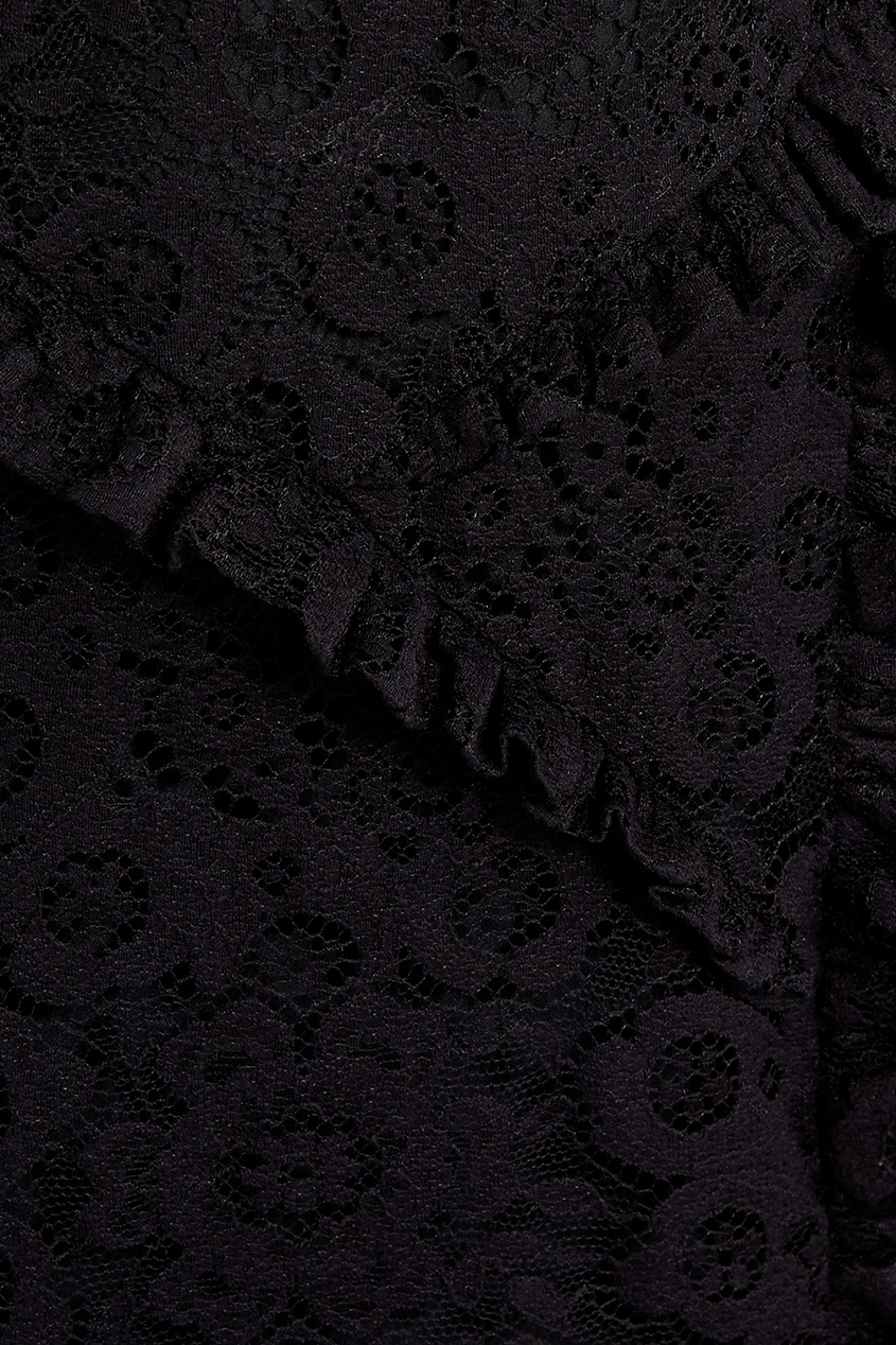фото Черное платье-макси из кружева altuzarra