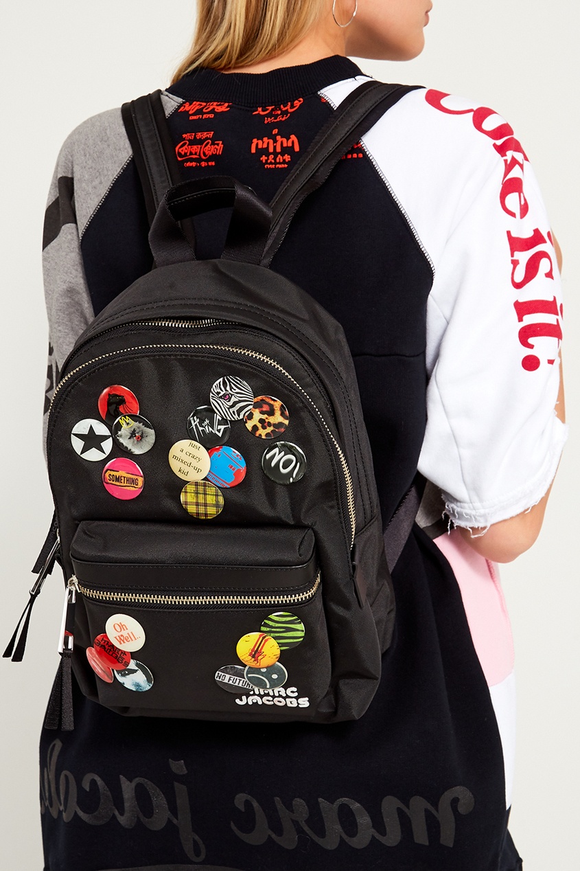 фото Текстильный рюкзак со значками marc jacobs (the)
