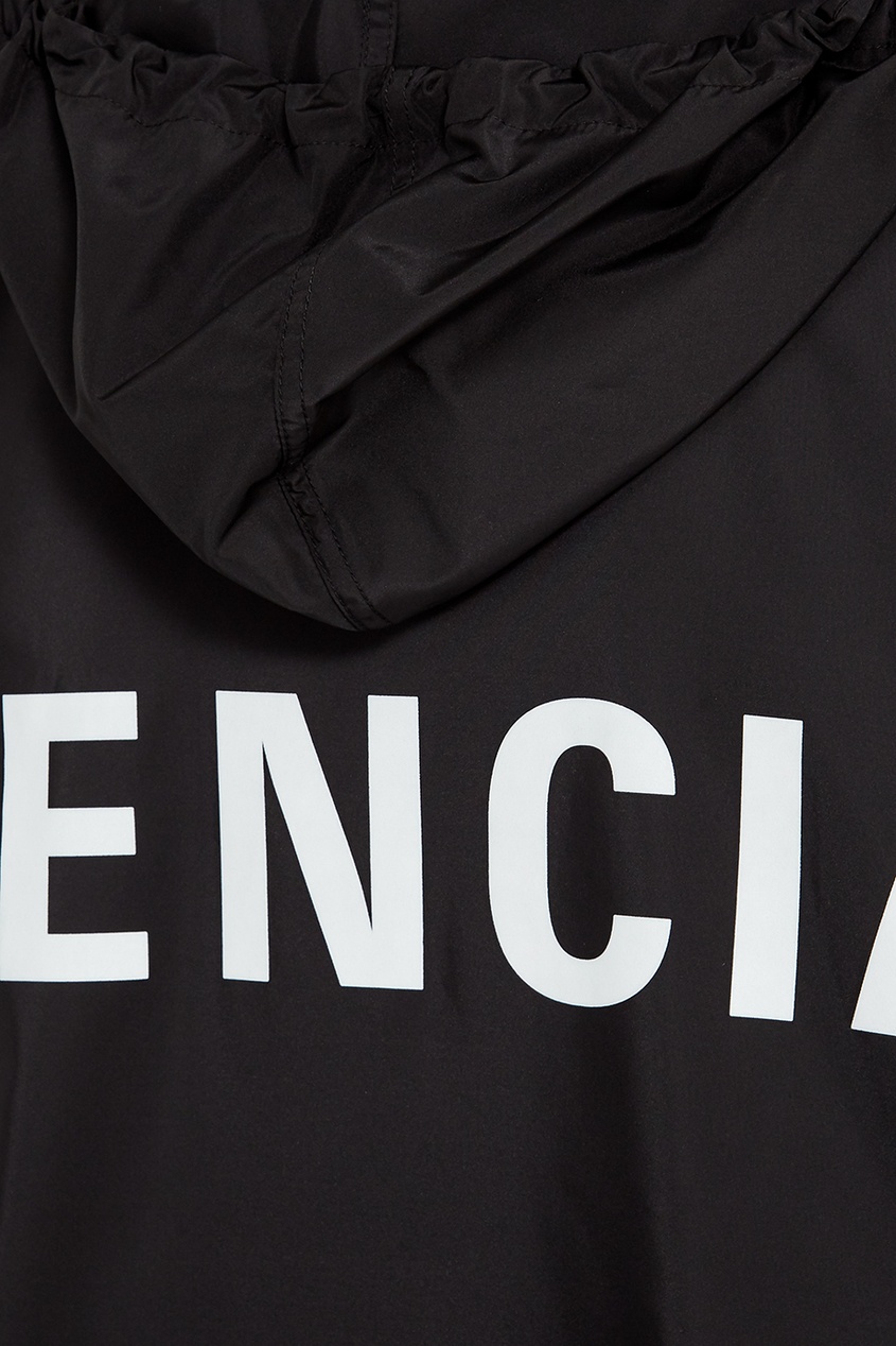фото Черный плащ с капюшоном Balenciaga