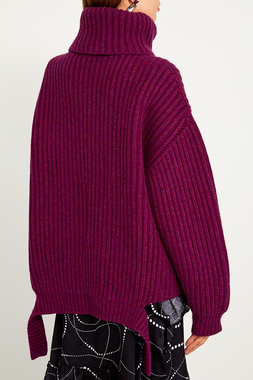 фото Фиолетовый свитер из шерсти Balenciaga