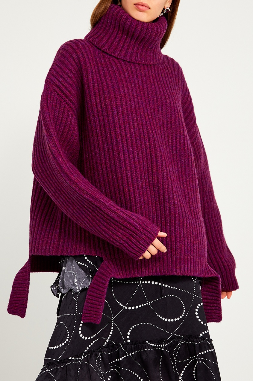 Фиолетовый свитер женский