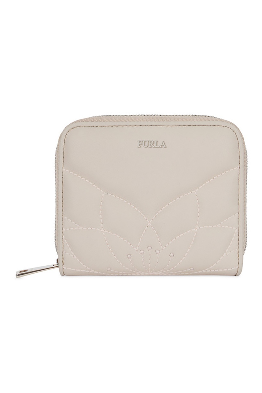 фото Белый кошелек Malva с узором Furla