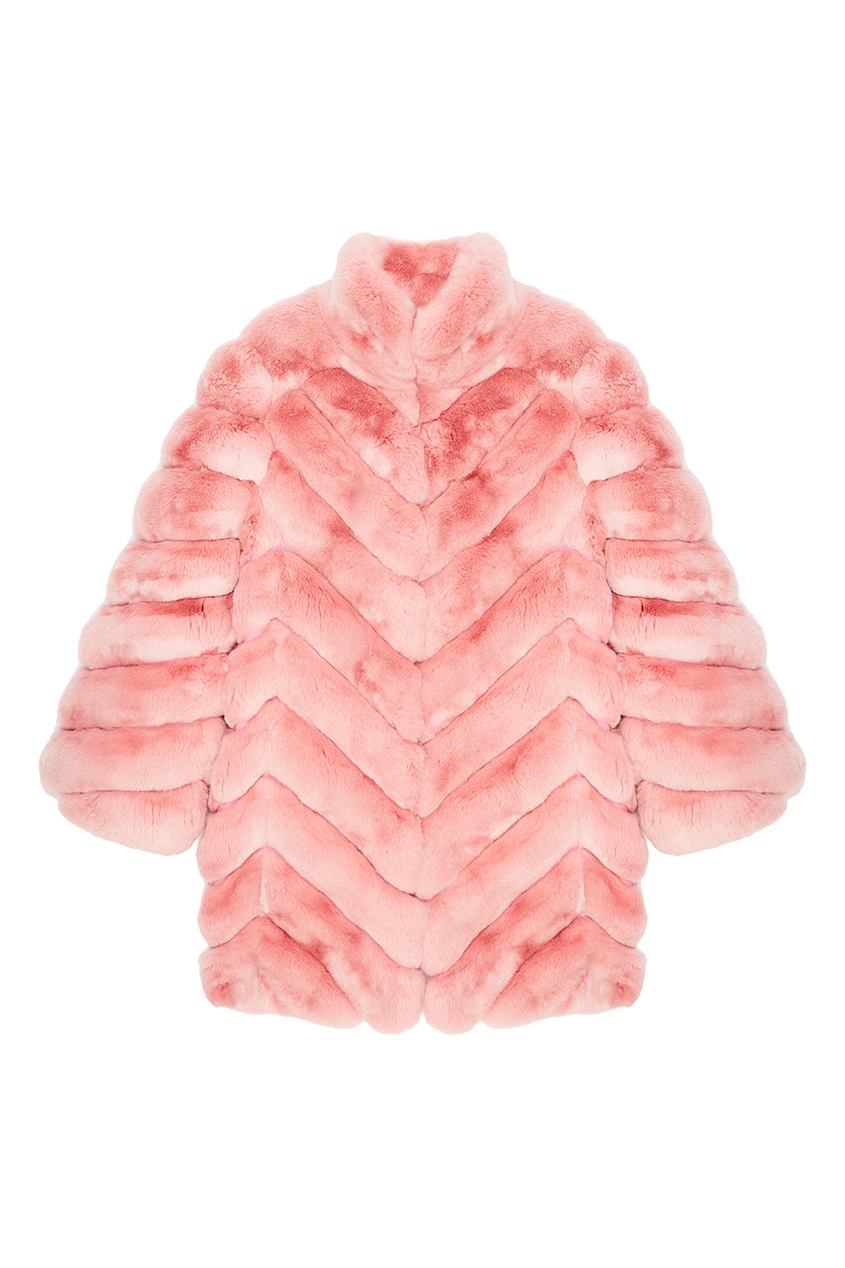 фото Розовое пальто из меха шиншиллы Maison n20