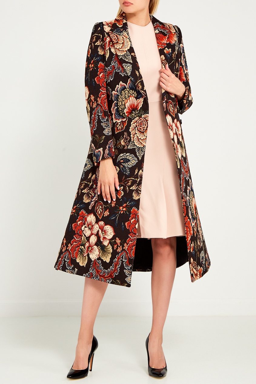 

Пальто с цветочным узором, Multicolor