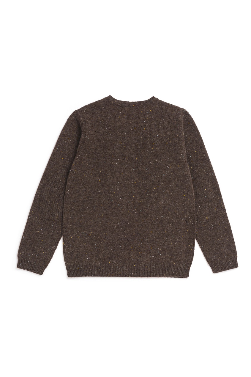 фото Кашемировый пуловер цвета хаки bonpoint
