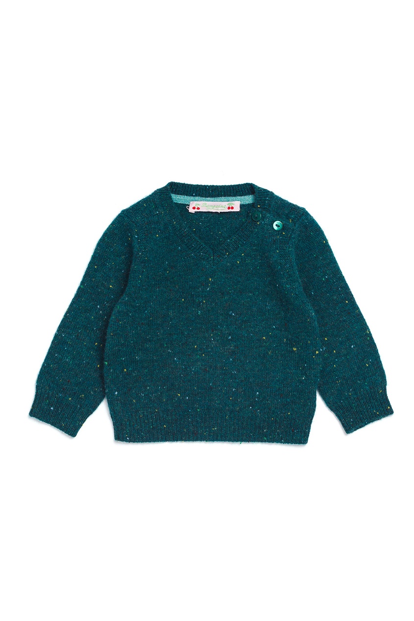 фото Зеленый кашемировый пуловер bonpoint