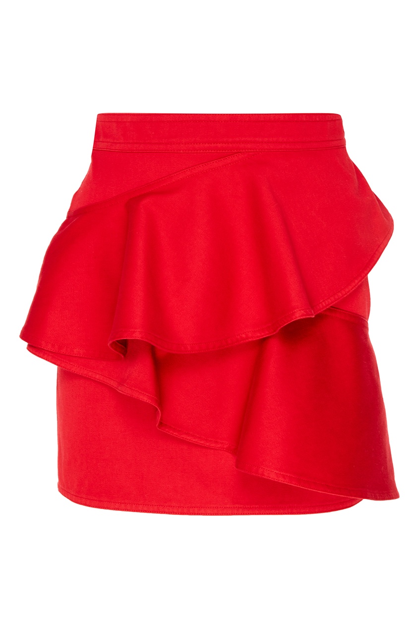 фото Красная юбка с оборками doali isabel marant etoile