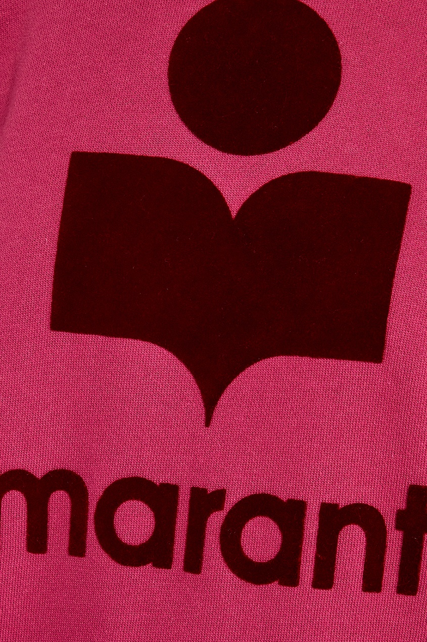 фото Розовый свитшот с принтом milly isabel marant etoile
