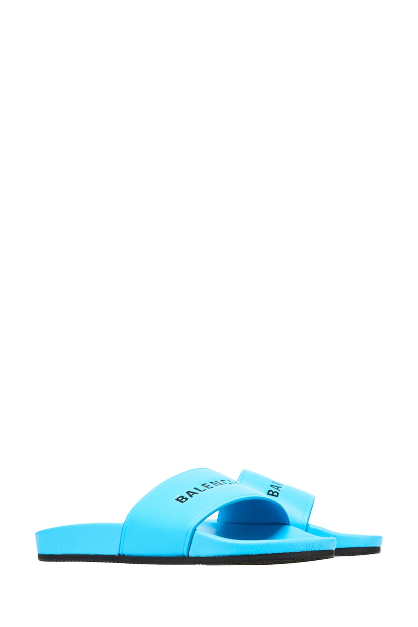 фото Голубые сандалии с логотипом Balenciaga