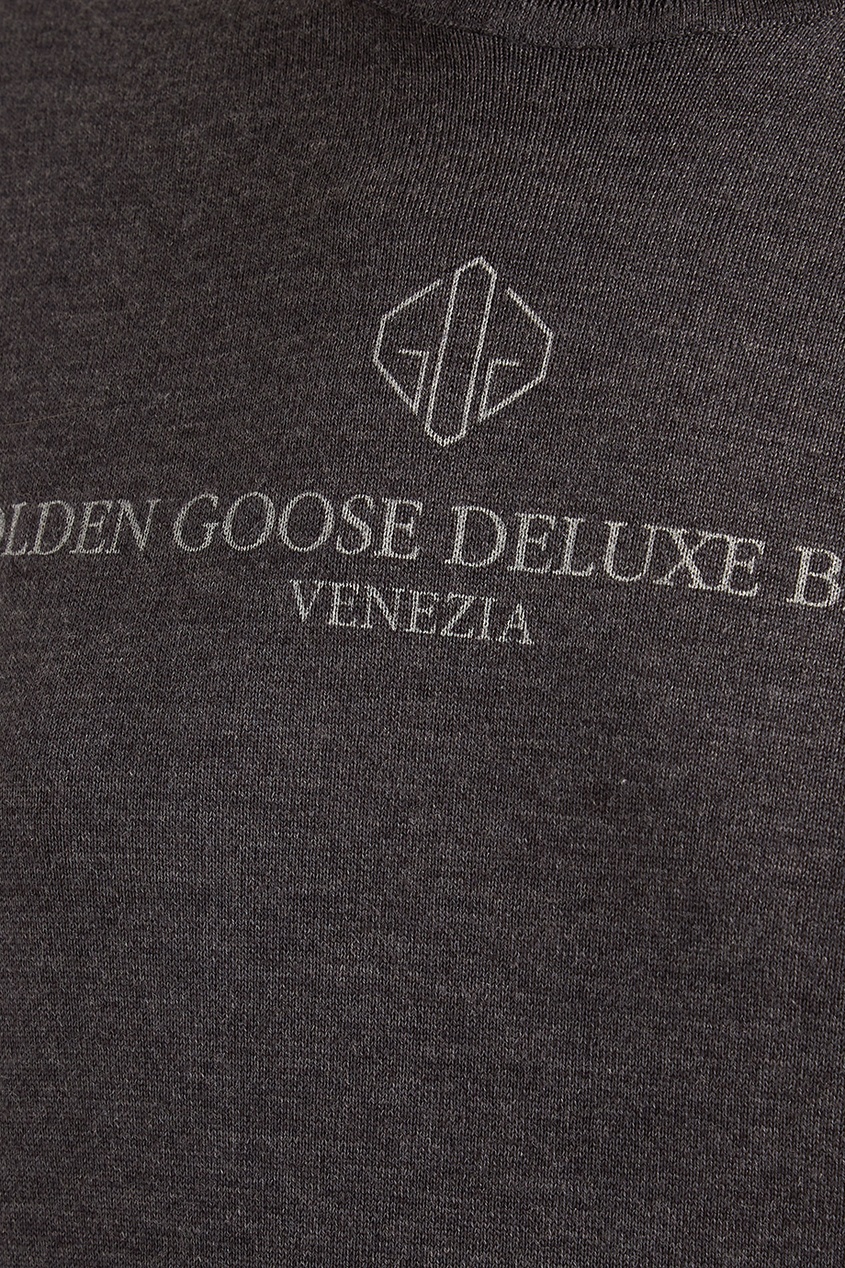 фото Серый свитер с логотипом golden goose deluxe brand