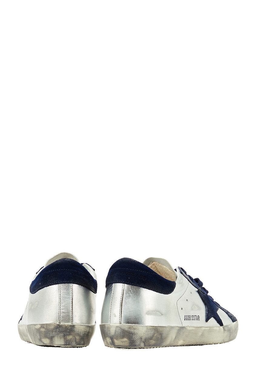 фото Белые кроссовки с контрастной отделкой golden goose deluxe brand