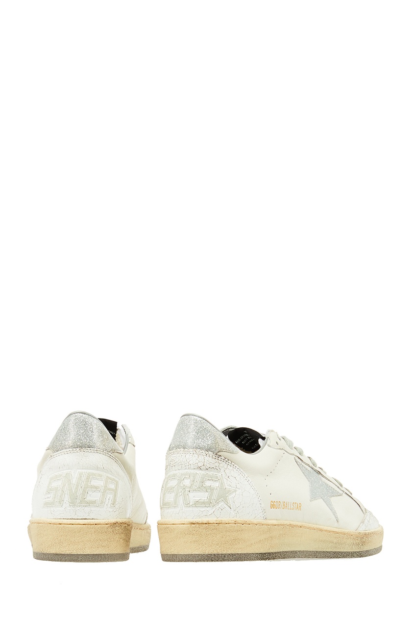 фото Белые кроссовки с перфорацией golden goose deluxe brand