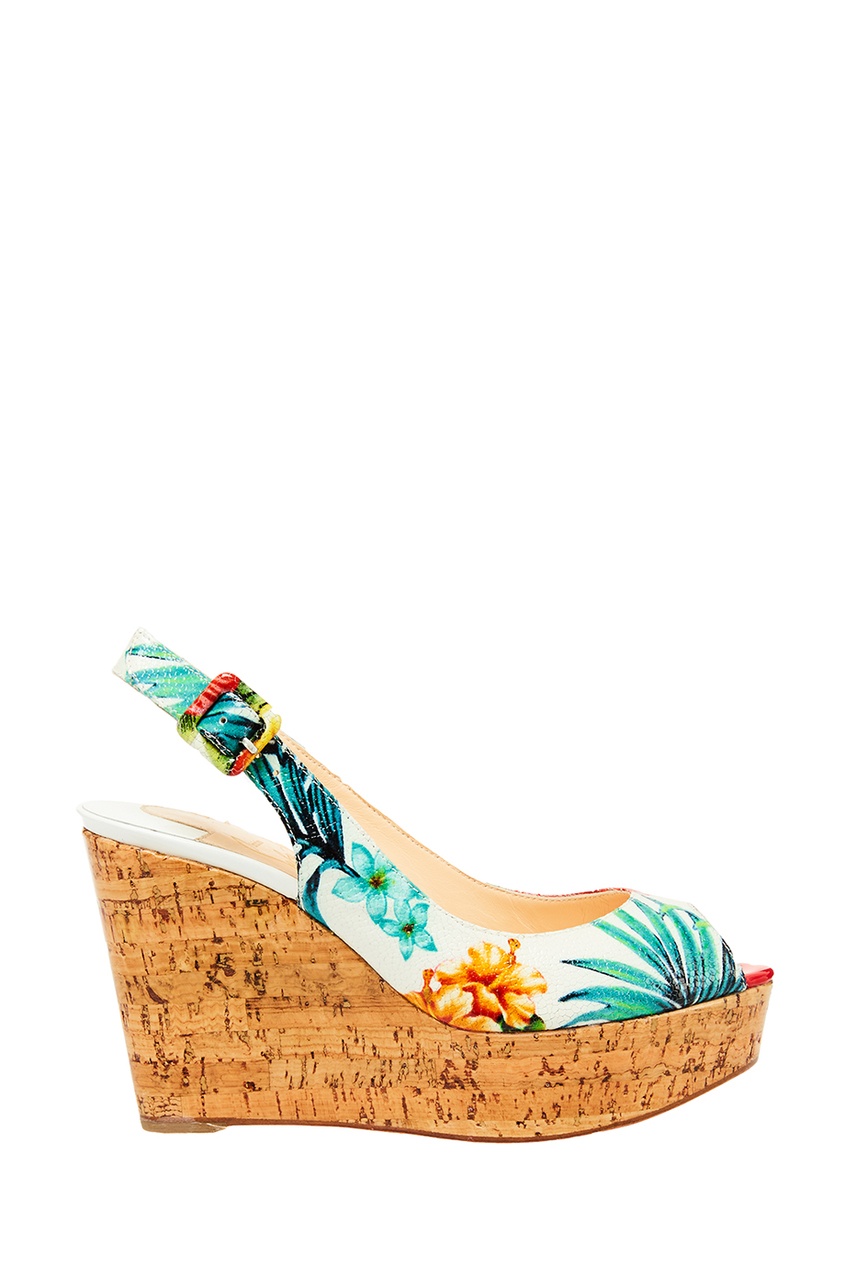 

Босоножки из лакированной кожи Une Plume Sling 100, Multicolor