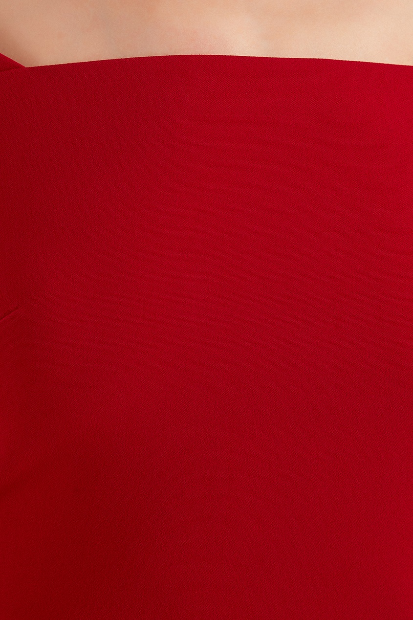 фото Красное платье на молнии roland mouret