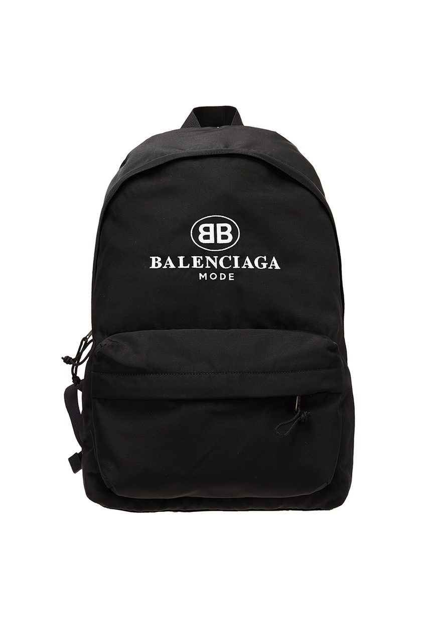 фото Черный рюкзак с логотипом Balenciaga man