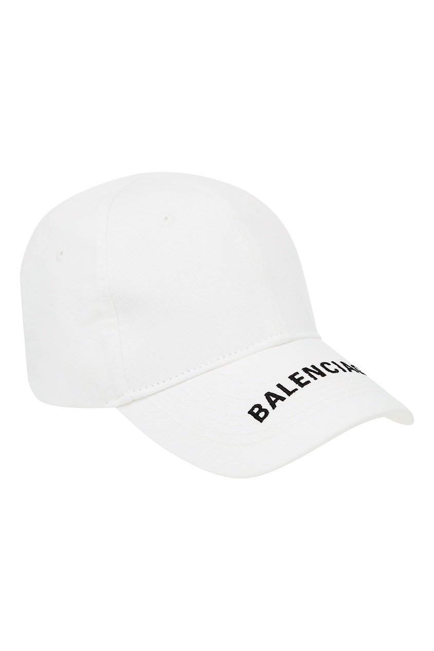 фото Белая кепка с логотипом balenciaga