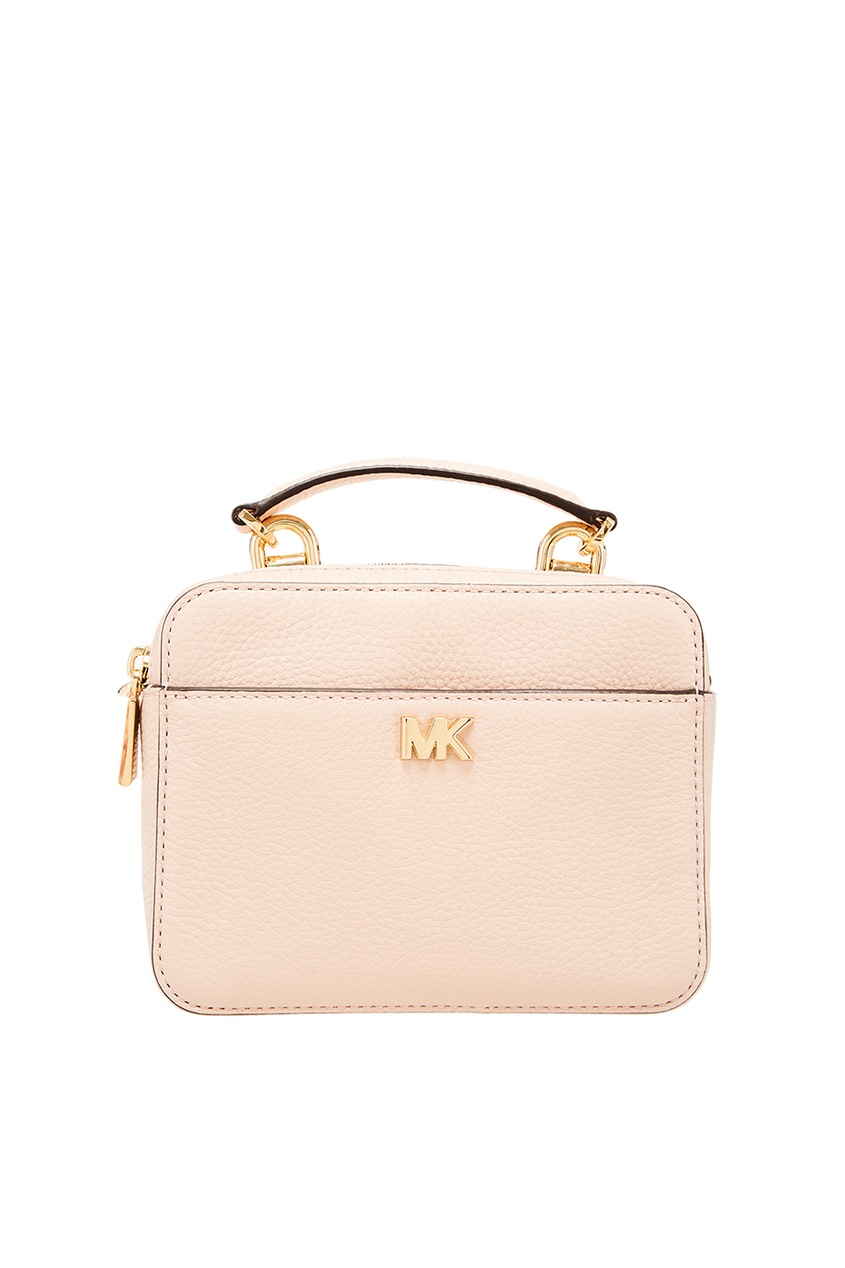 фото Розовая кожаная сумка crossbodies michael michael kors