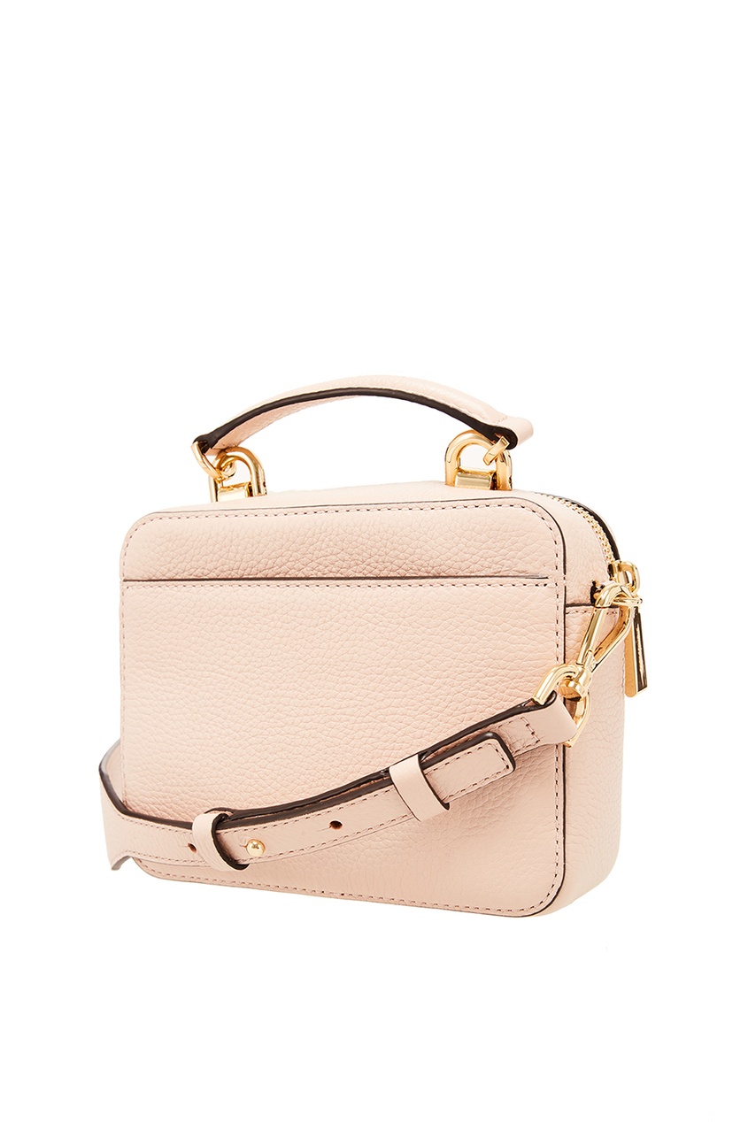 фото Розовая кожаная сумка crossbodies michael michael kors