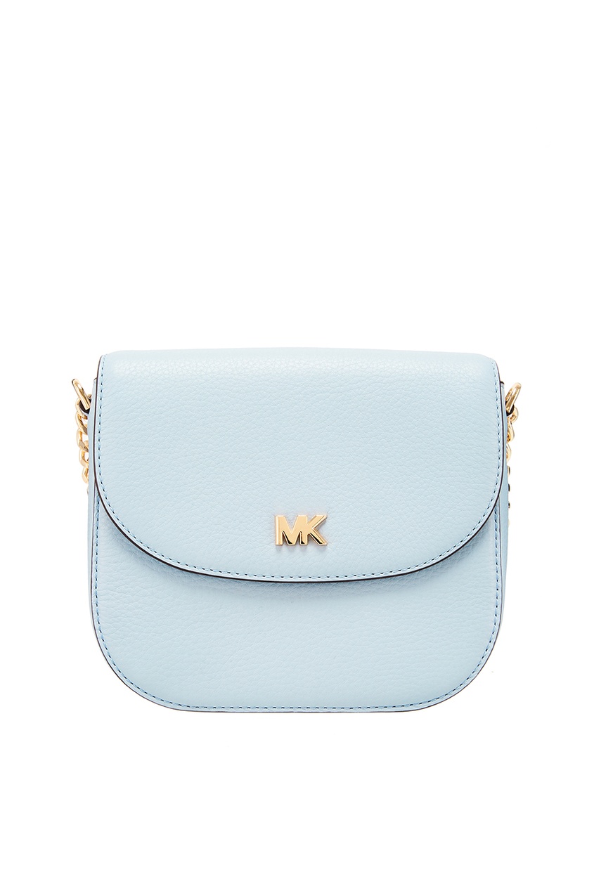 фото Голубая кожаная сумка Crossbodies Michael michael kors