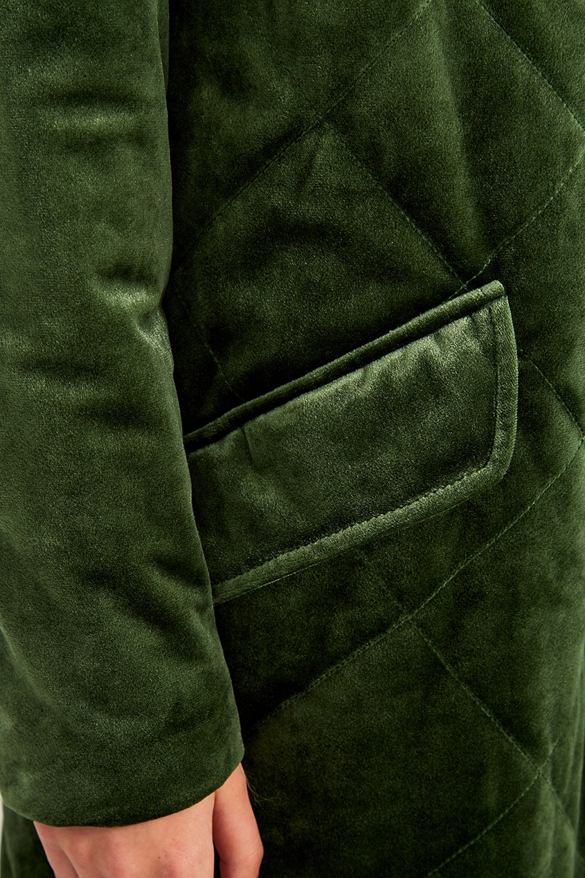 фото Зеленое стеганое пальто akhmadullina dreams