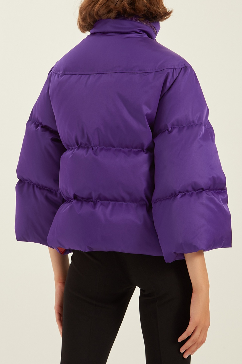 фото Фиолетовая куртка с блестящей аппликацией Gucci