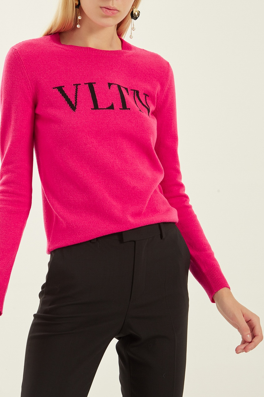 фото Розовый джемпер с логотипом Valentino