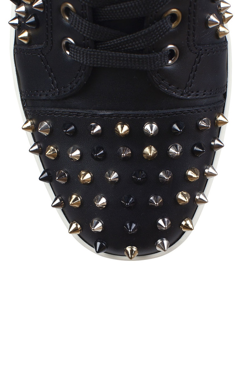 фото Кожаные кеды Louis Woman Flat Calf/Spikes Christian louboutin