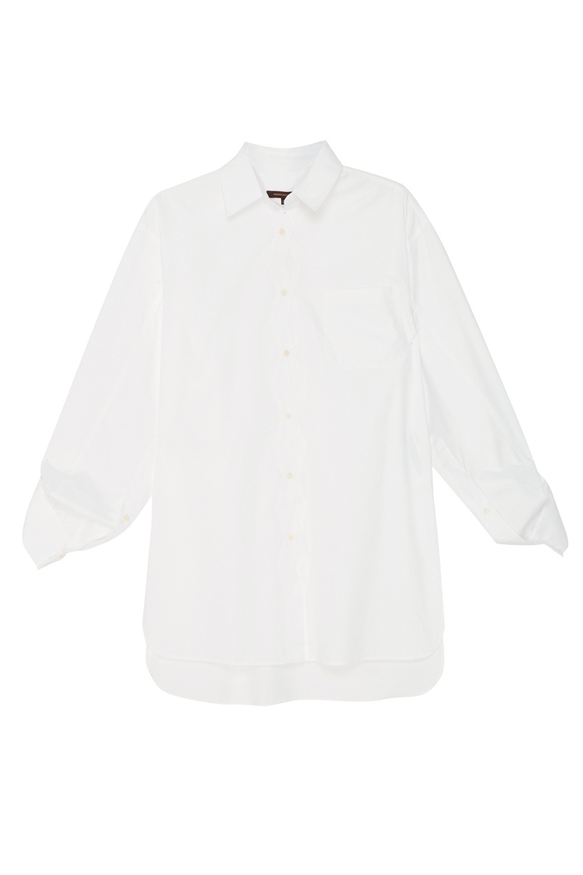 фото Белая рубашка с фигурной застежкой adolfo dominguez