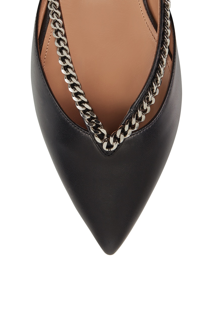 фото Слиперы Sabine Chain Flat Aquazzura