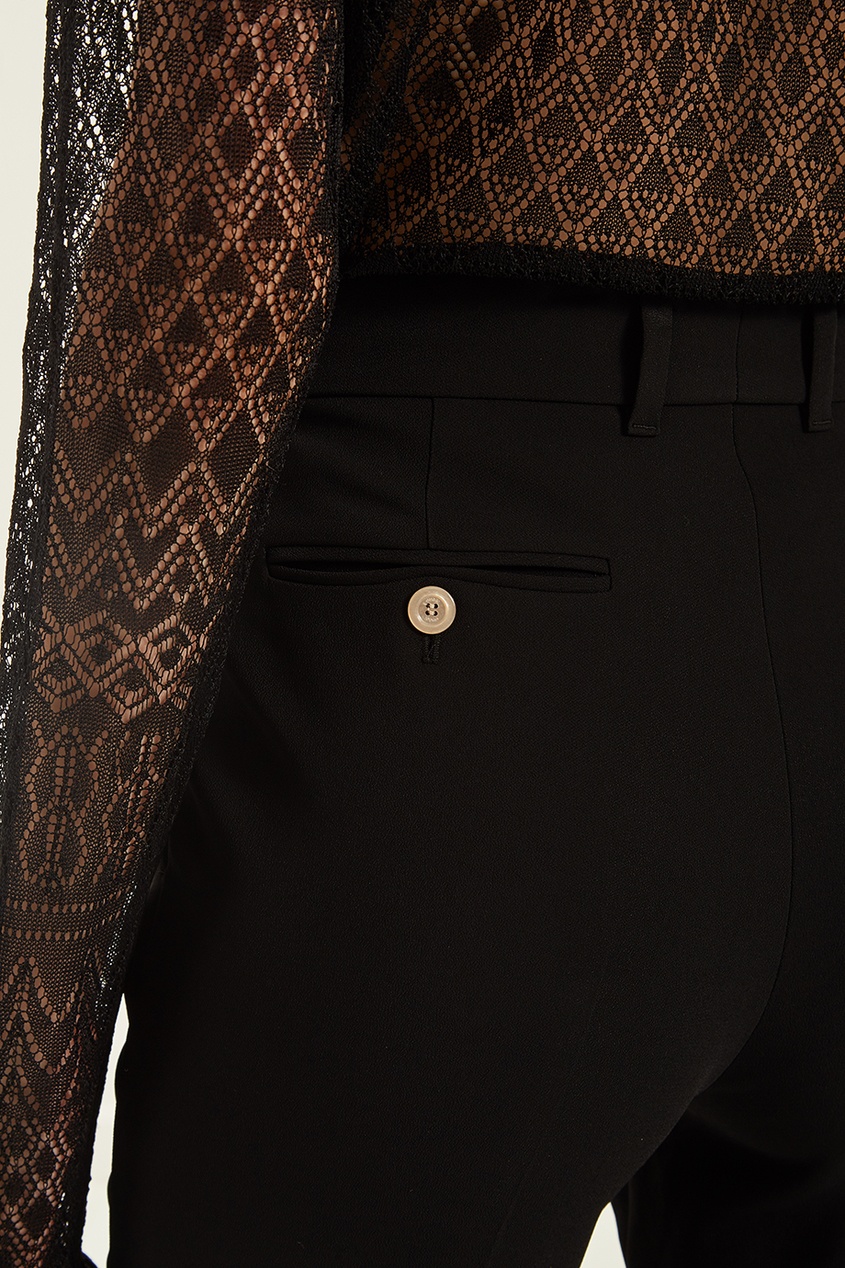 фото Прямые черные брюки со стрелками gucci