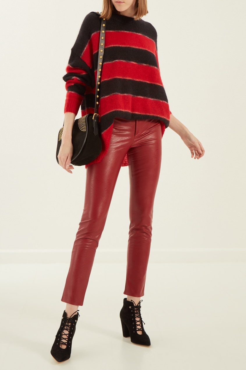 фото Красные брюки Zeffery с эластичным поясом Isabel marant etoile