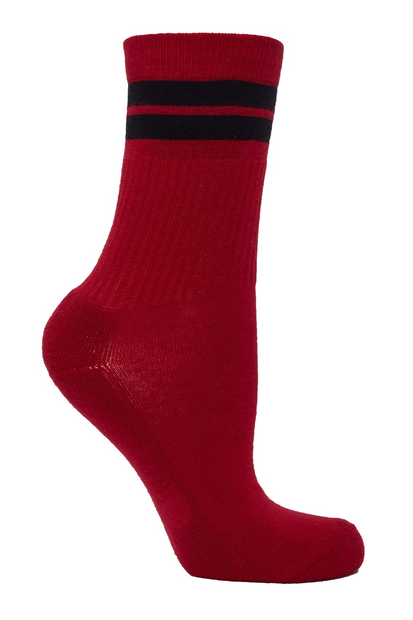 фото Красные хлопковые носки с принтом vito isabel marant man