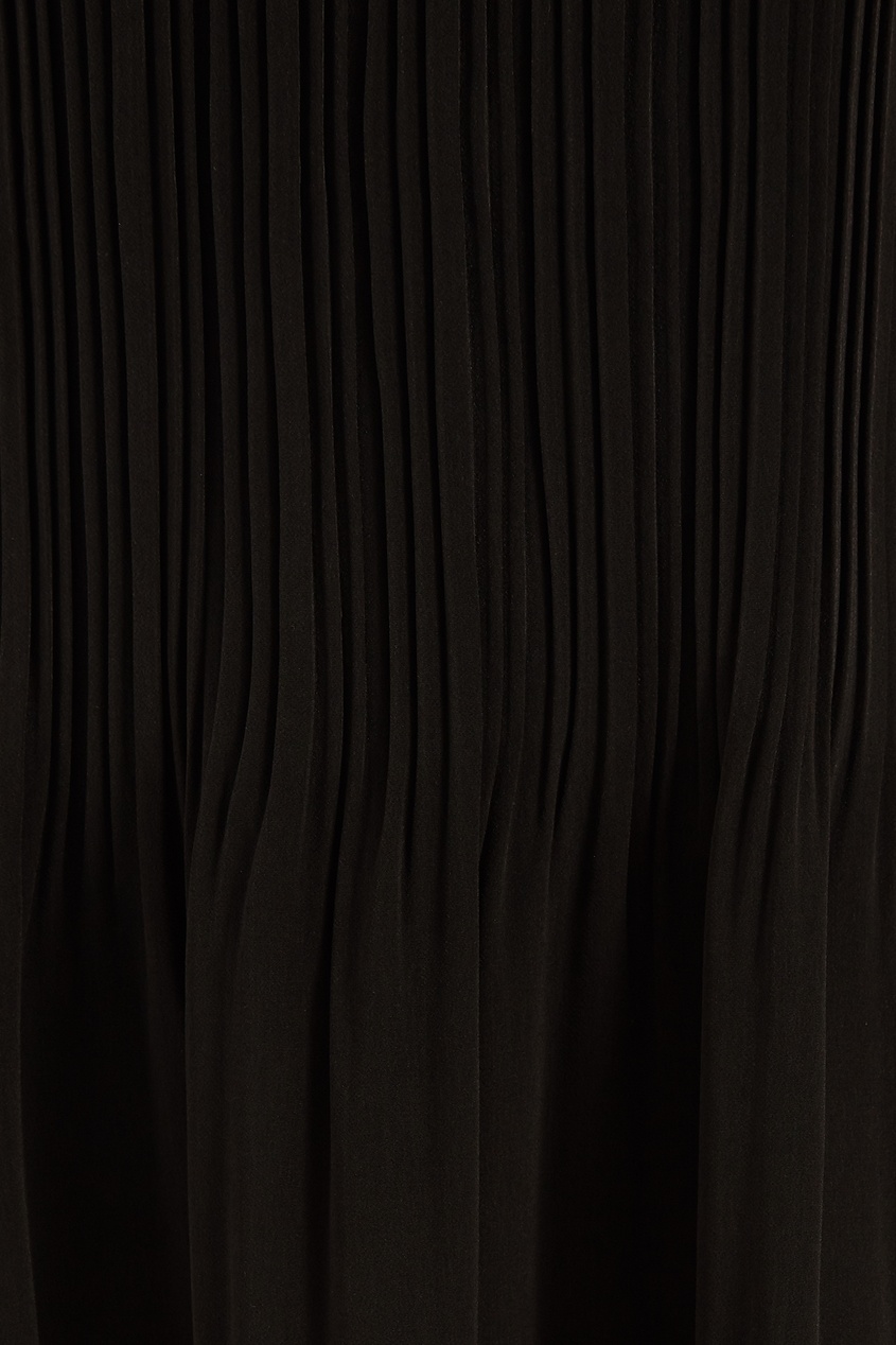 фото Черное плиссированное платье maje