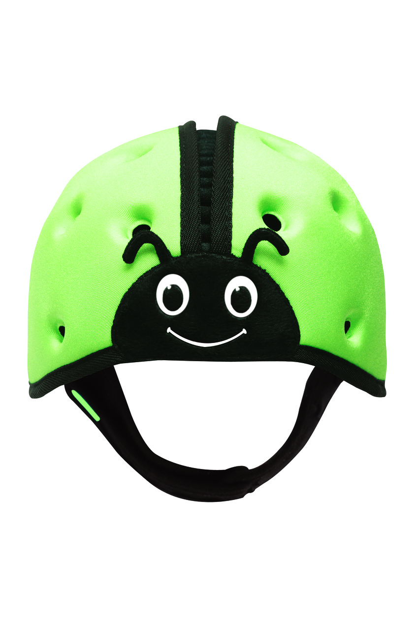 фото Зеленый шлем в виде божьей коровки safeheadbaby