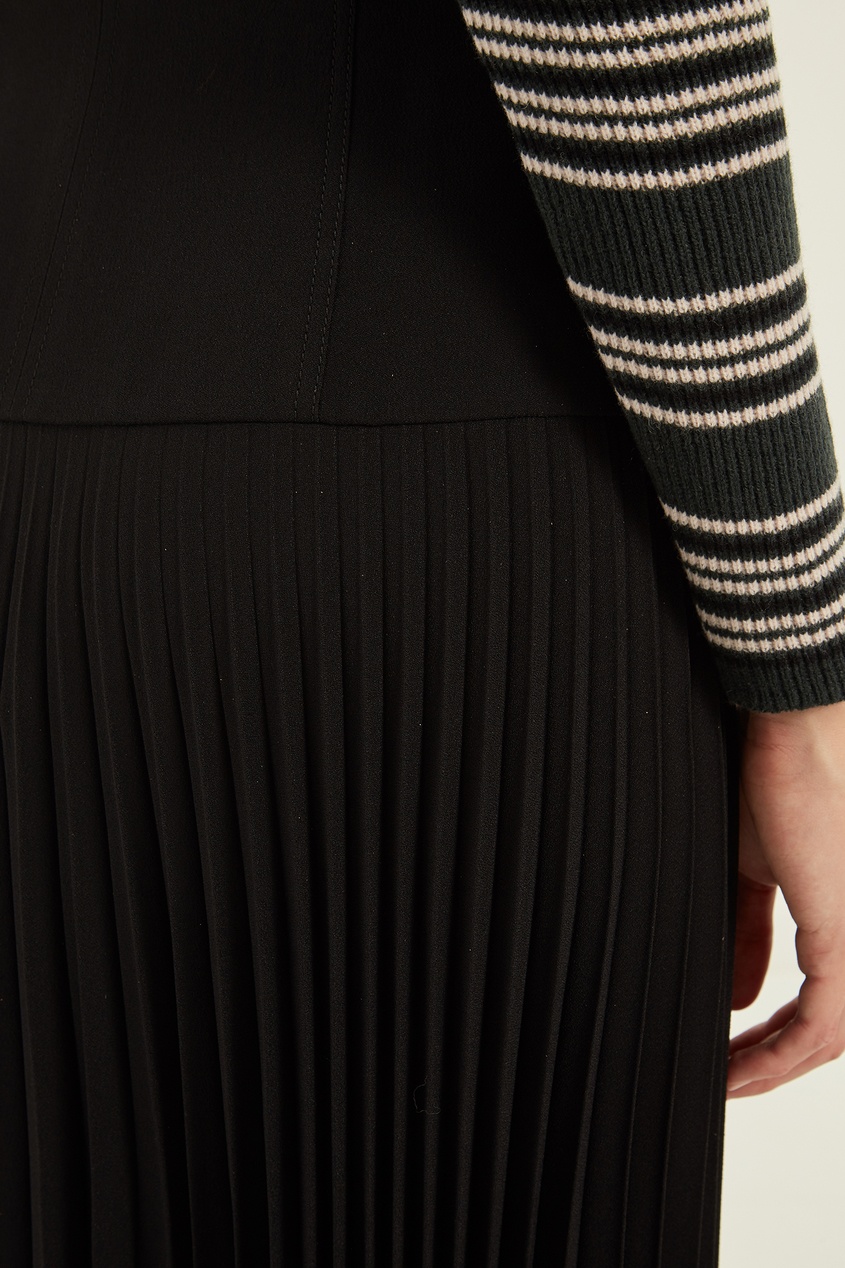 фото Черная юбка с плиссировкой Fendi