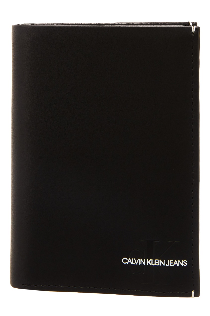 фото Прямоугольный черный кошелек calvin klein