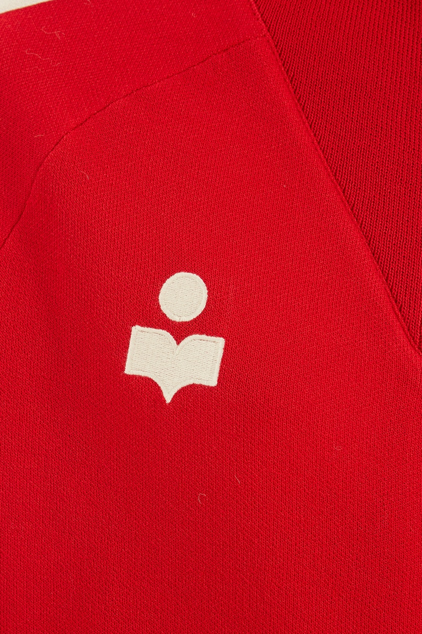 фото Красная олимпийка с логотипом darcey isabel marant etoile