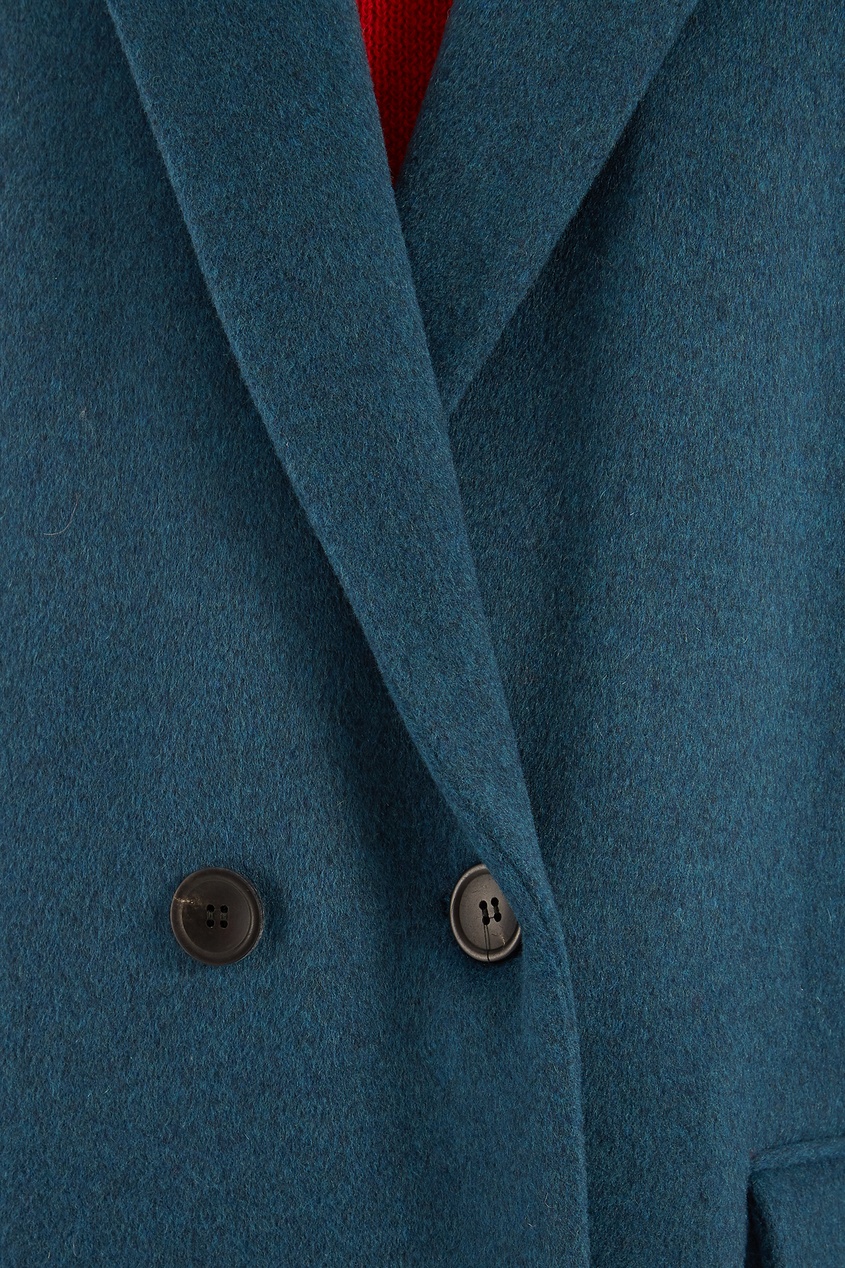 фото Голубое пальто filipo isabel marant