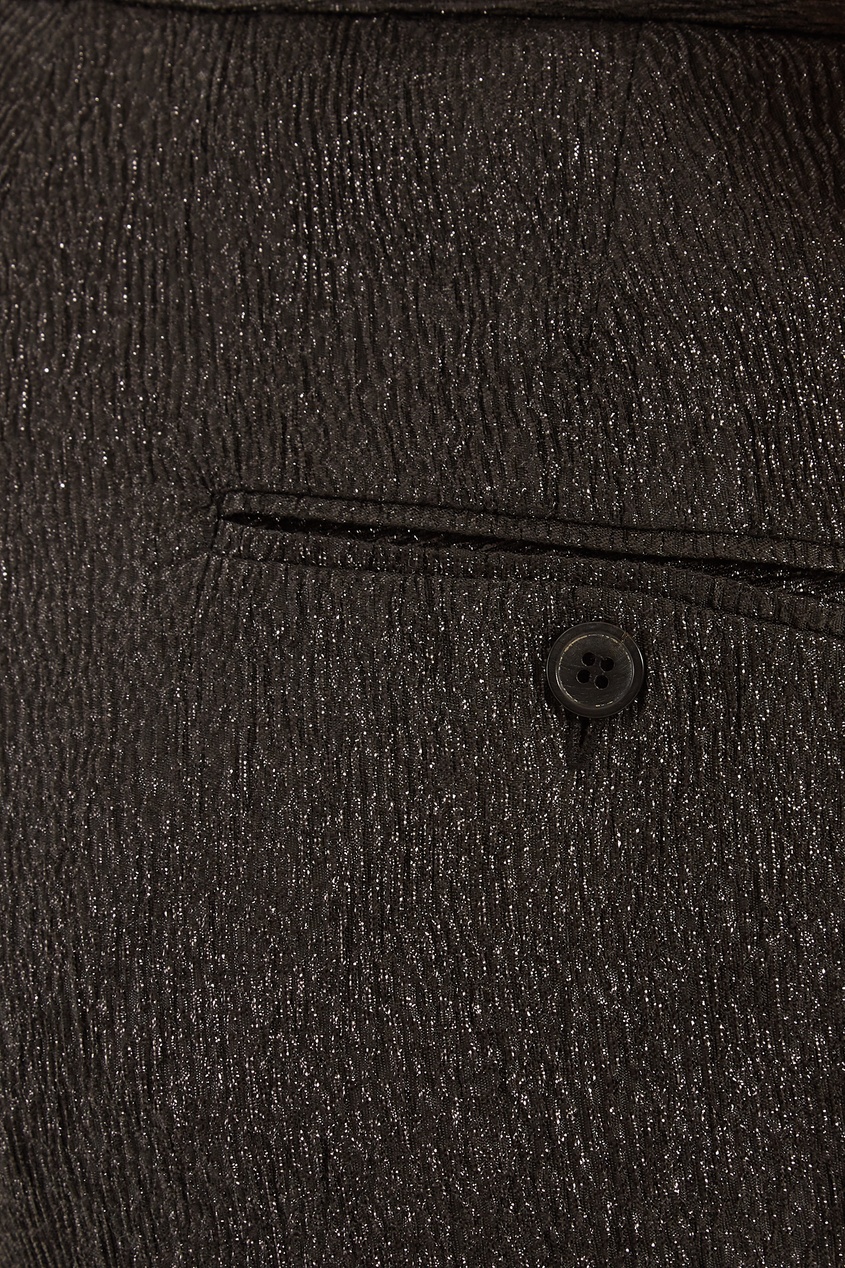 фото Черные леггинсы с серебристым поясом lenton isabel marant