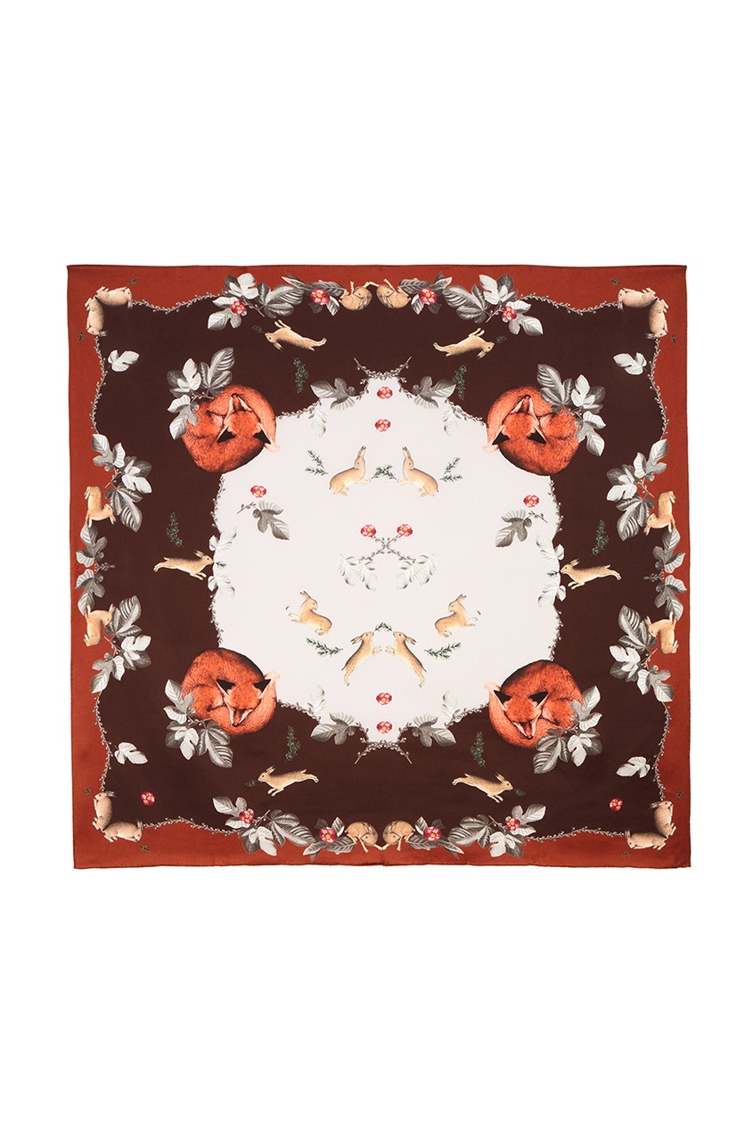 фото Шелковый платок с комбинированным принтом akhmadullina dreams