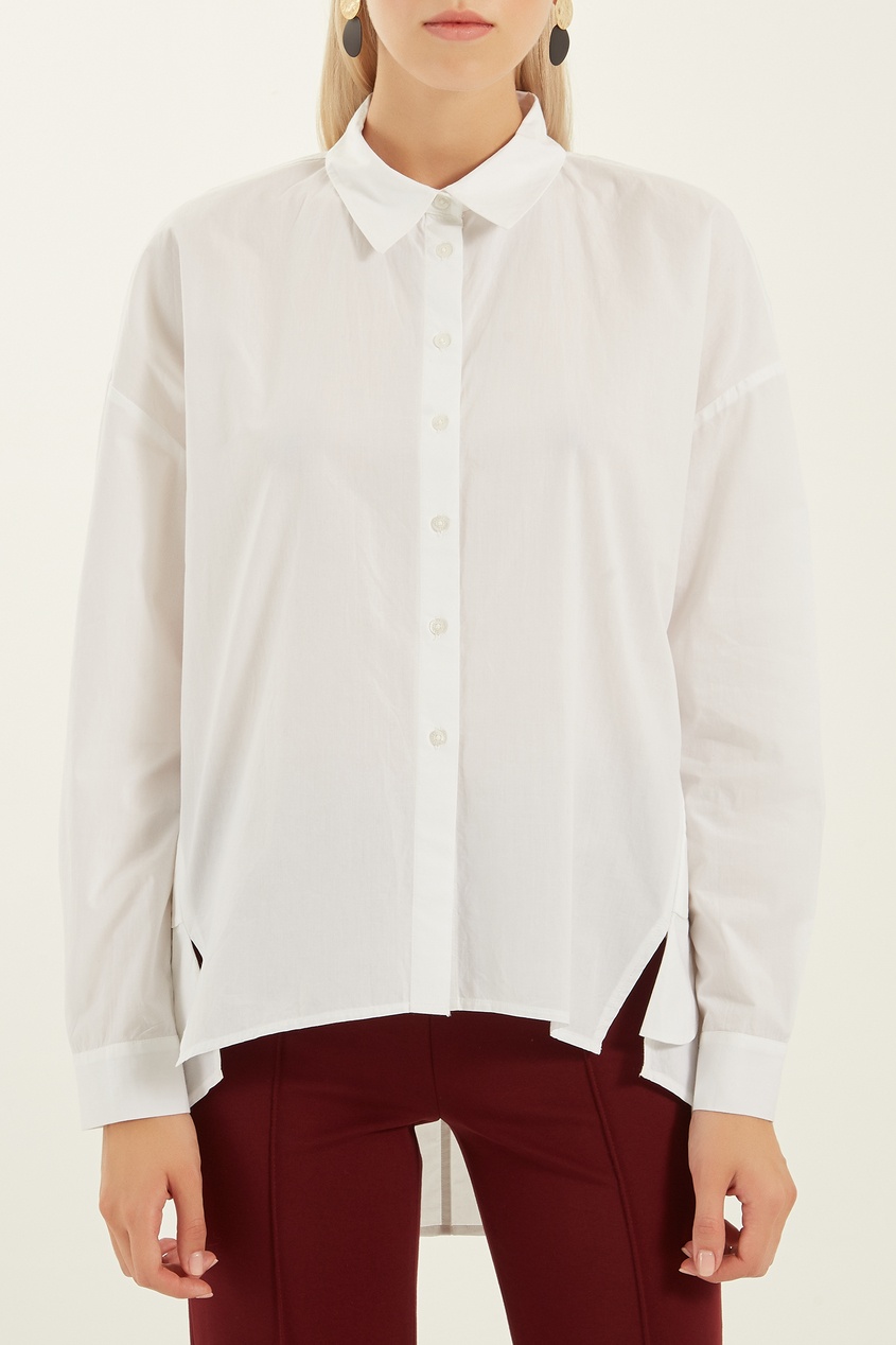фото Белая блузка с отделкой Adolfo dominguez