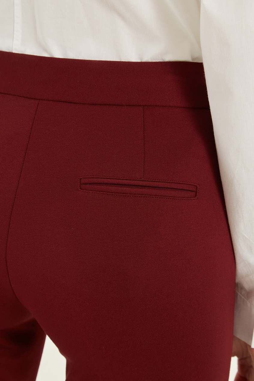 фото Бордовые брюки со стрелками adolfo dominguez