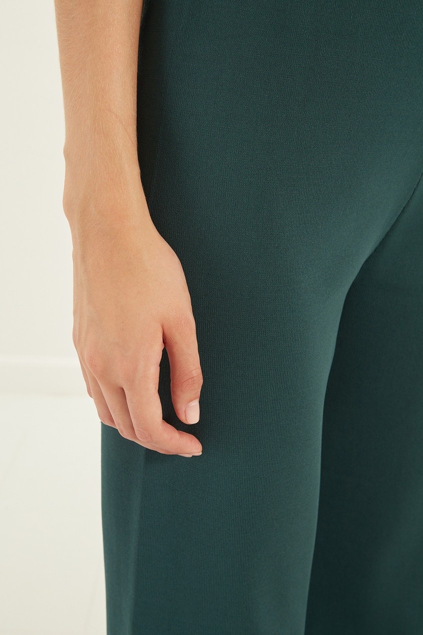 фото Зеленые укороченные брюки adolfo dominguez