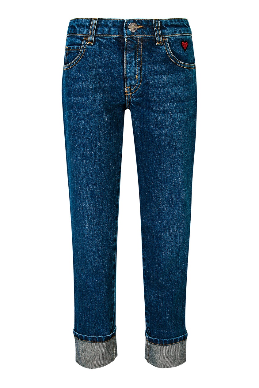 фото Голубые джинсы с вышивкой gucci