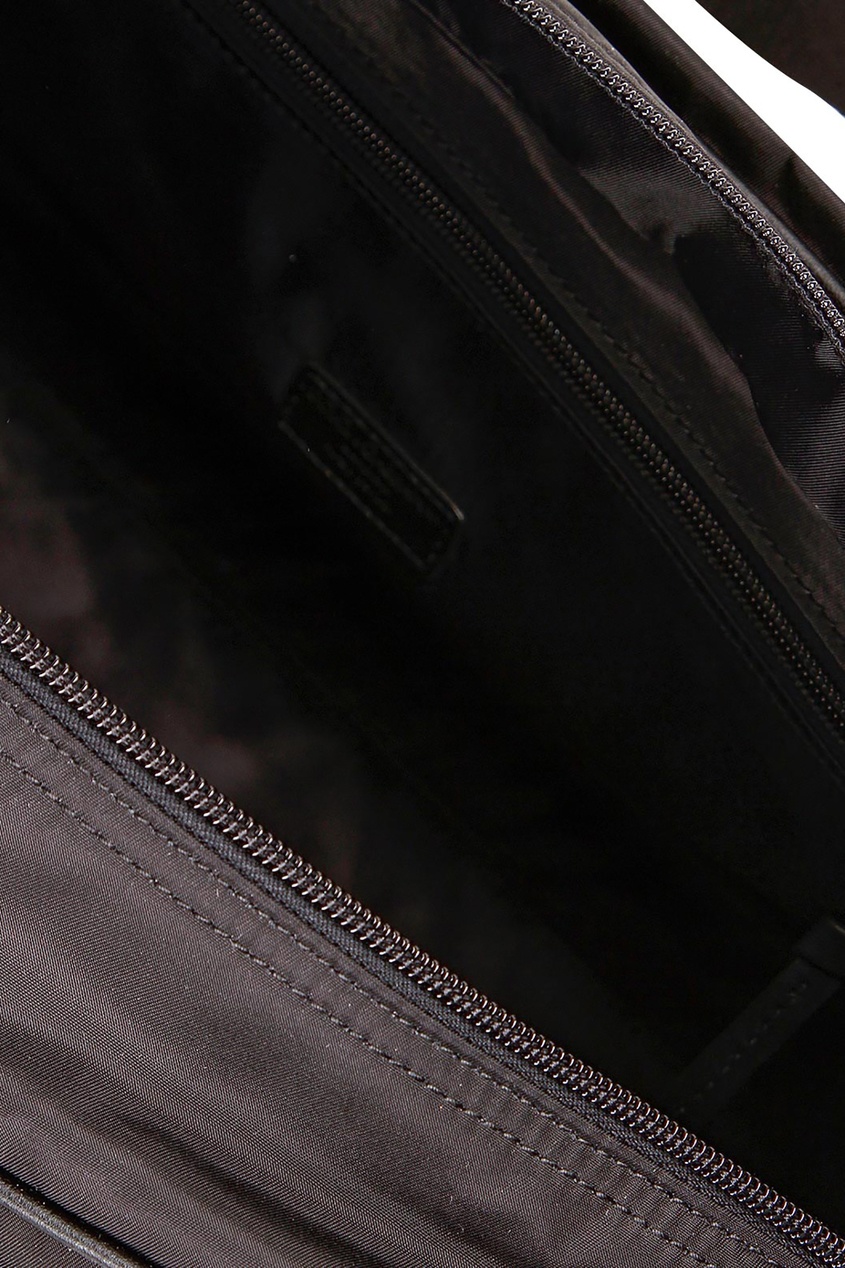 фото Черная сумка с принтом и аппликацией dolce&gabbana